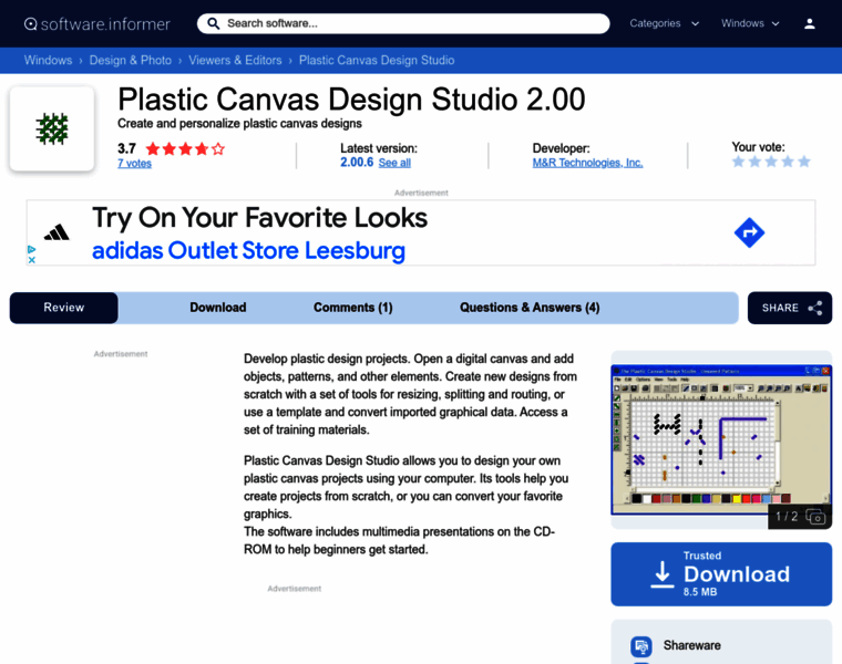 Plastic-canvas-design-studio.software.informer.com thumbnail