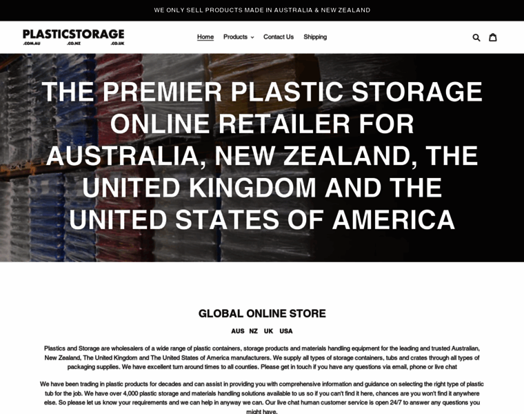 Plasticsandstorage.com.au thumbnail