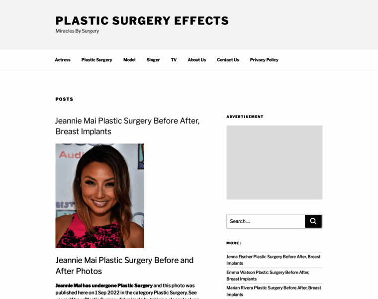 Plasticsurgeryeffects.com thumbnail