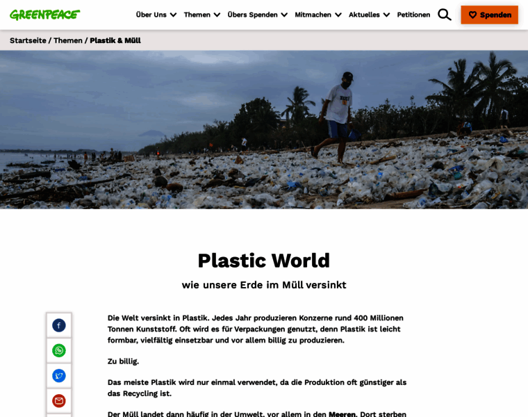 Plastik.greenpeace.at thumbnail