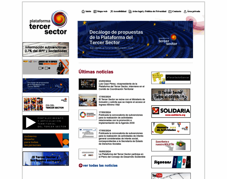 Plataformatercersector.es thumbnail
