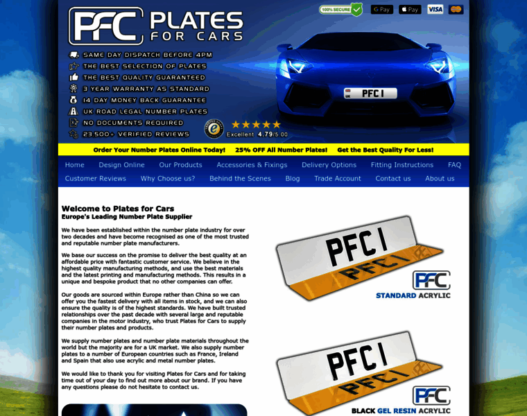 Platesforcars.co.uk thumbnail