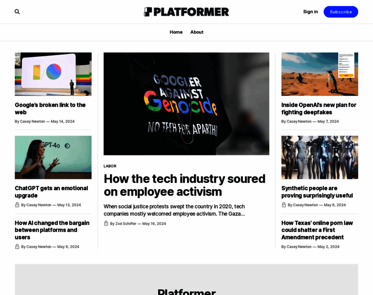 Platformer.news thumbnail