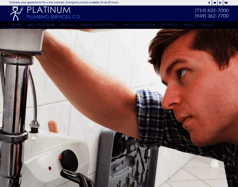 Platinumplumbers.com thumbnail