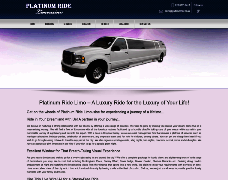 Platinumride.co.uk thumbnail