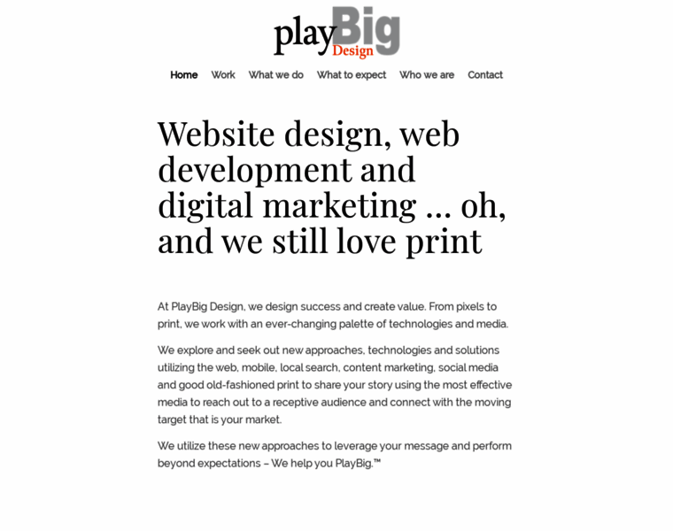 Playbigdesign.com thumbnail