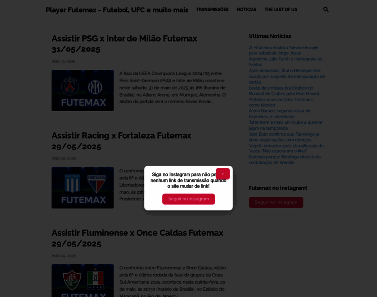 Playerfutemax.online thumbnail
