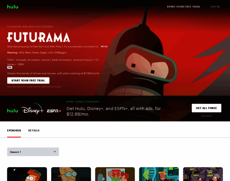 Playfuturama.com thumbnail