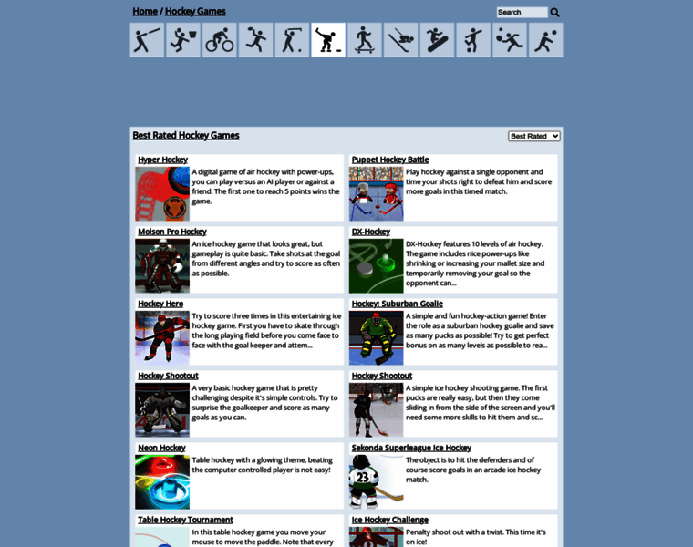 Playhockeygames.org thumbnail