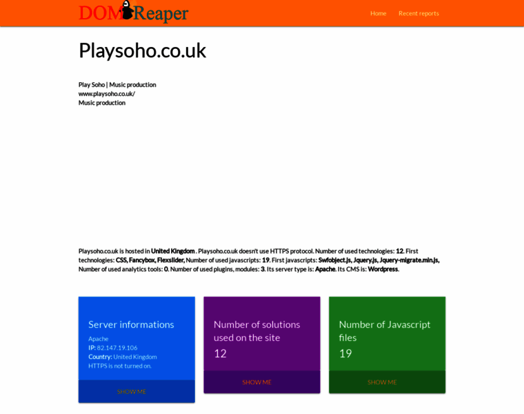 Playsoho.co.uk.domreaper.com thumbnail