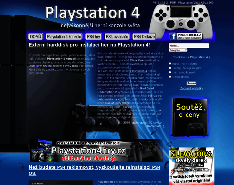 Playstation4konzole.cz thumbnail