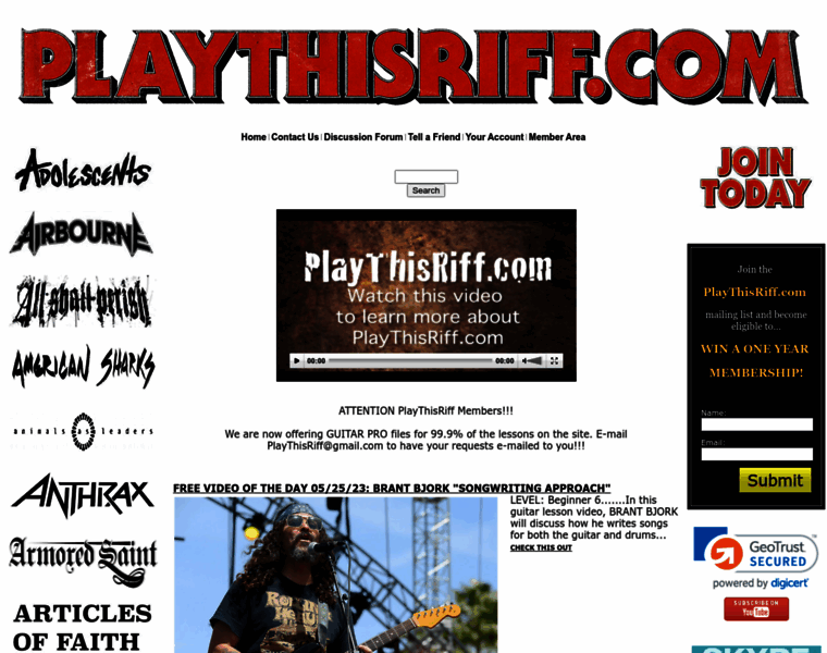 Playthisriff.com thumbnail