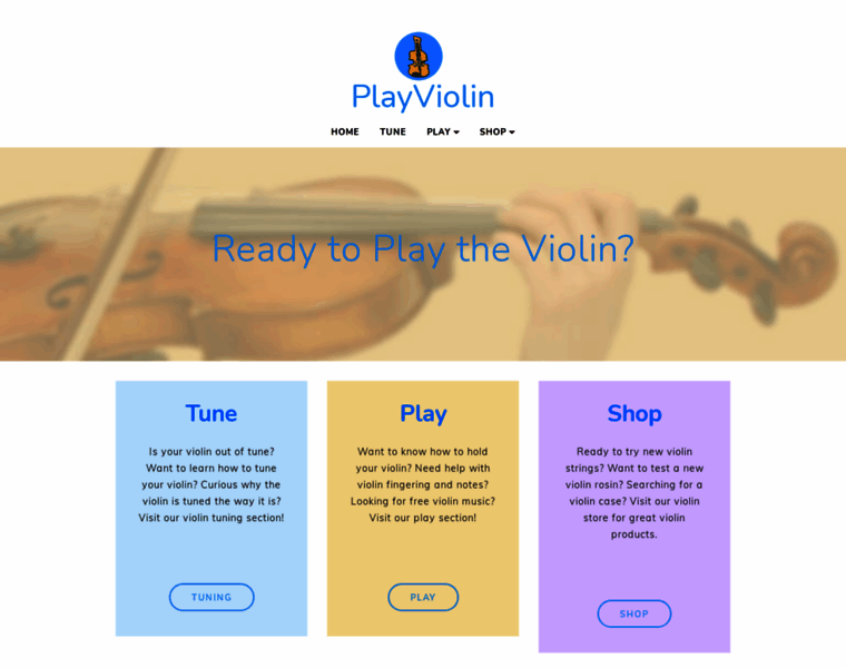 Playviolin.com thumbnail