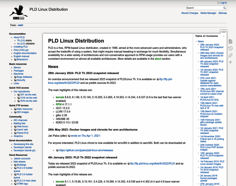Pld-linux.org thumbnail
