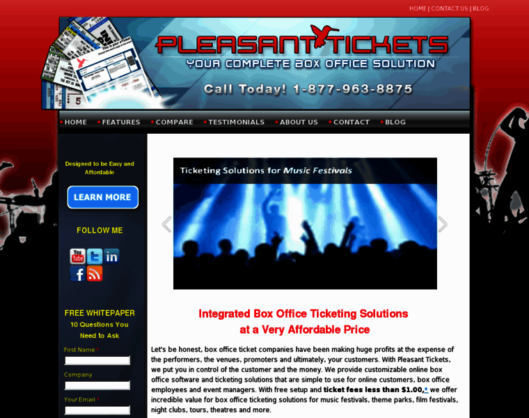 Pleasant-tickets.com thumbnail