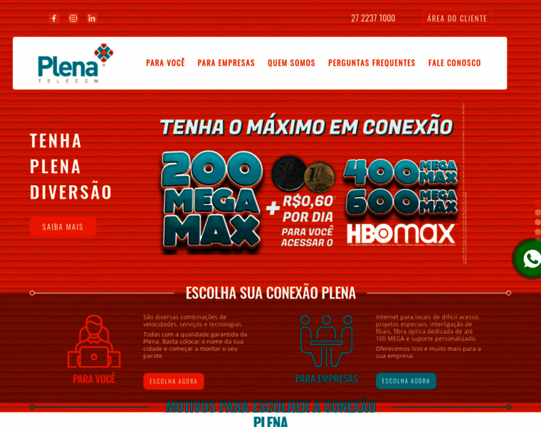 Plenatelecom.com.br thumbnail