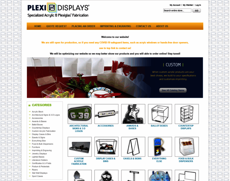 Plexidisplays.com thumbnail