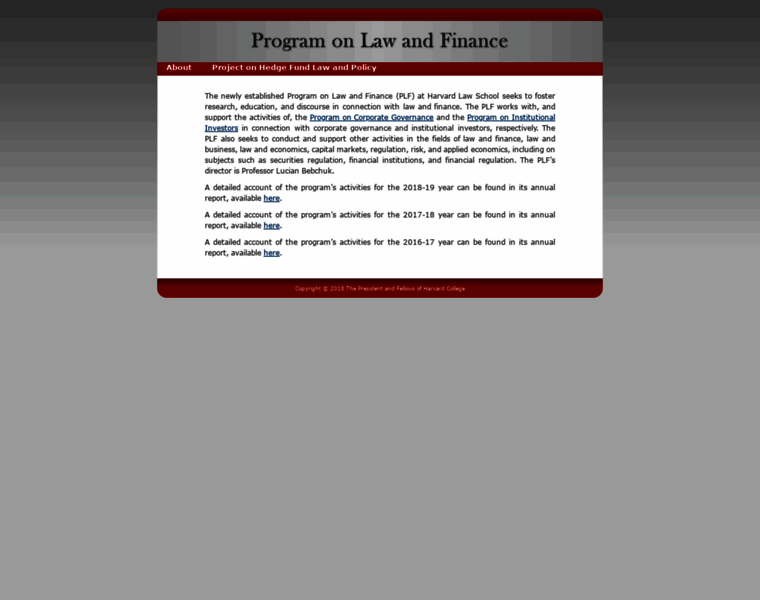 Plf.law.harvard.edu thumbnail