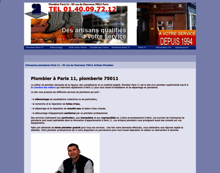 Plomberie-paris-11.com thumbnail