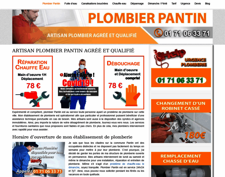 Plombier-pantin-93500.fr thumbnail