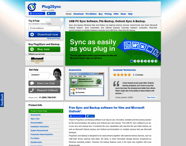 Plug2sync.com thumbnail