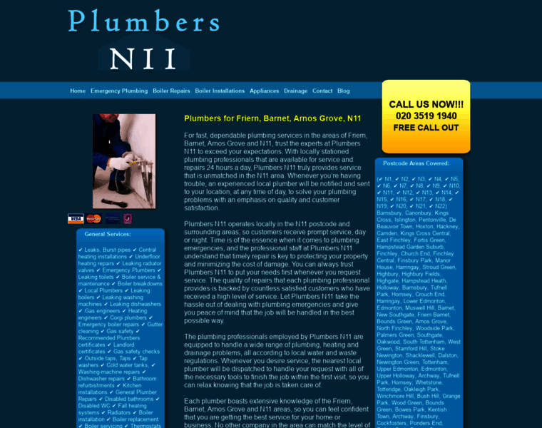 Plumber-n11.co.uk thumbnail