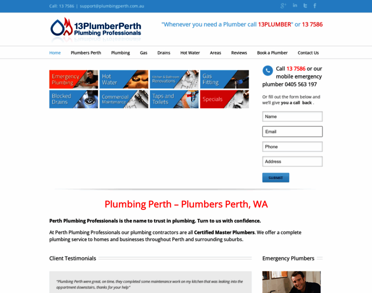 Plumbingperth.com.au thumbnail
