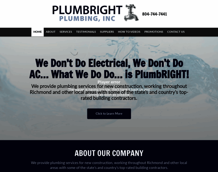 Plumbrightinc.com thumbnail