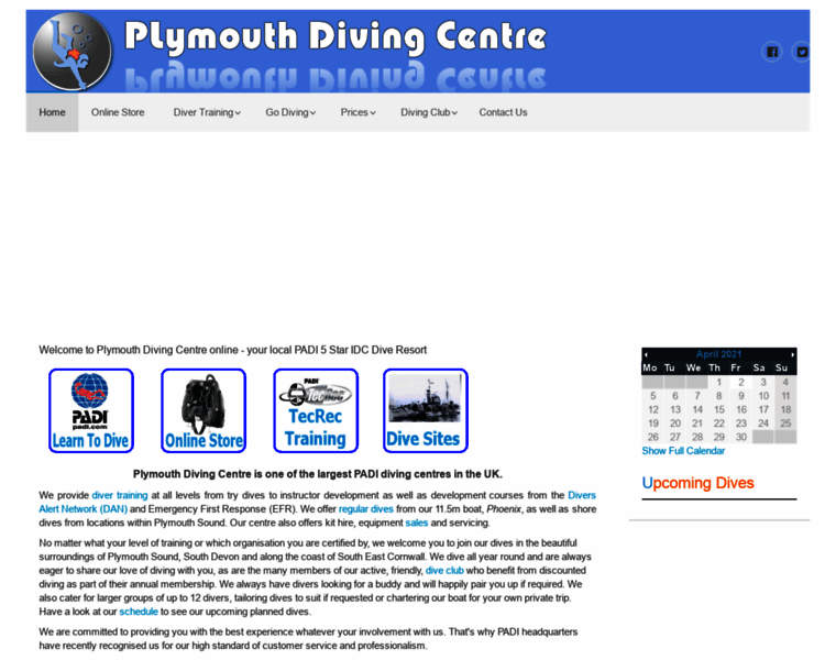 Plymouthdivingcentre.co.uk thumbnail