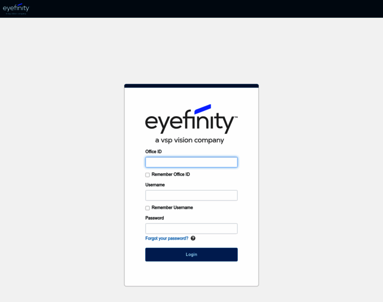pm.eyefinity.com at WI. Eyefinity Encompass