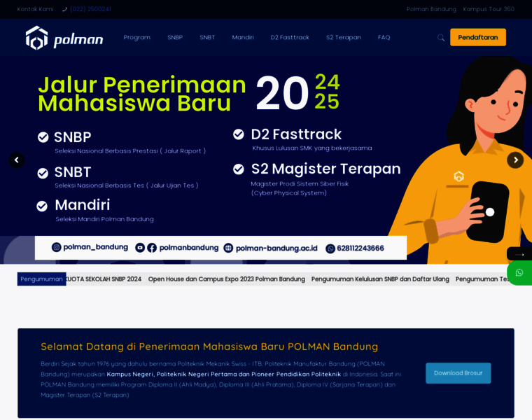 Pmb.polman-bandung.ac.id thumbnail