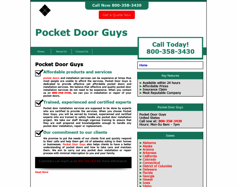 Pocketdoorguys.com thumbnail