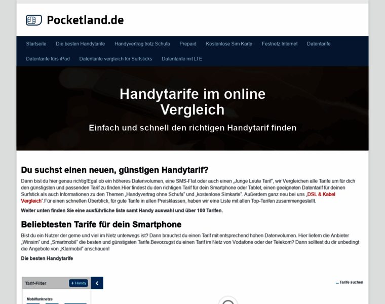 Pocketland.de thumbnail