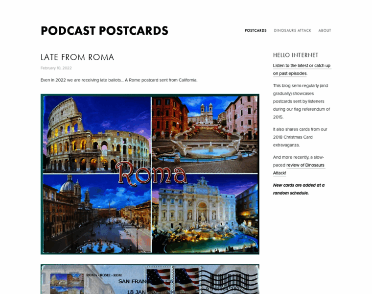 Podcastpostcards.com thumbnail