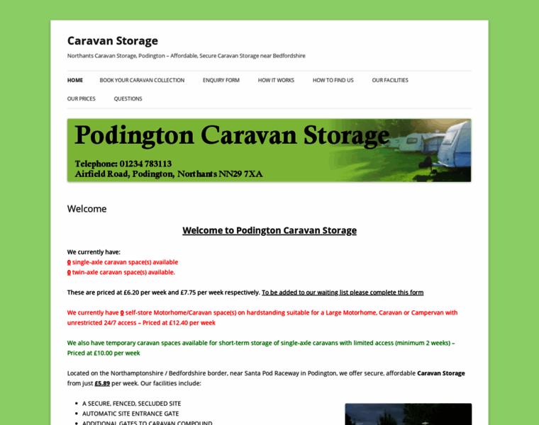 Podingtoncaravans.co.uk thumbnail