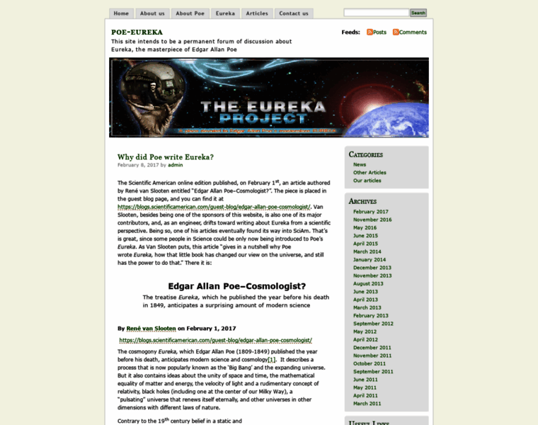 Poe-eureka.com thumbnail
