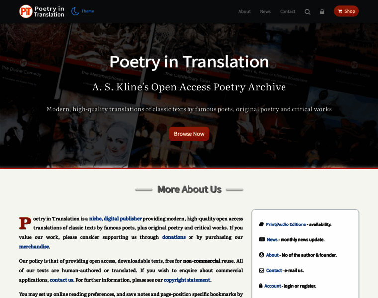 Poetryintranslation.com thumbnail