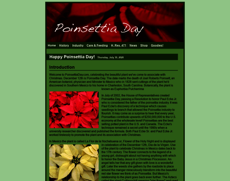 Poinsettiaday.com thumbnail
