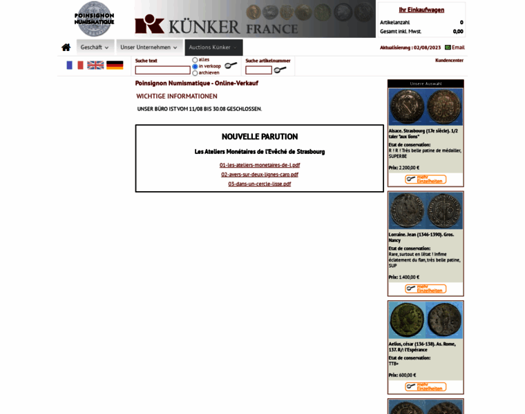 Poinsignon-numismatique.de thumbnail