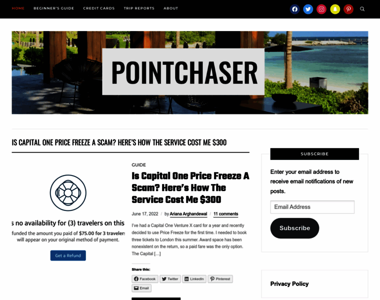 Pointchaser.com thumbnail