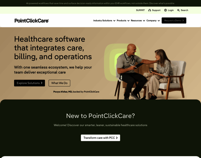 pointclickcare.com at WI. Healthcare Software for Smarter Care Delivery ...