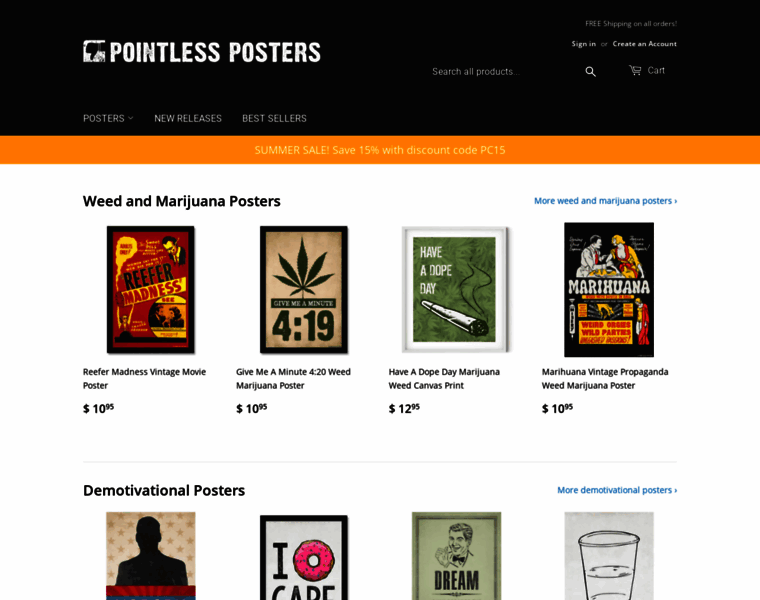 Pointless-posters.com thumbnail