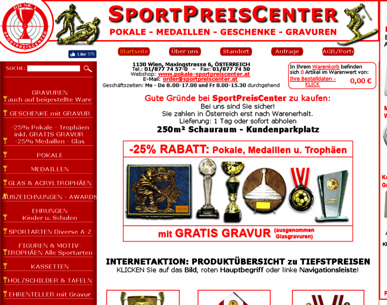 Pokale-sportpreiscenter.at thumbnail