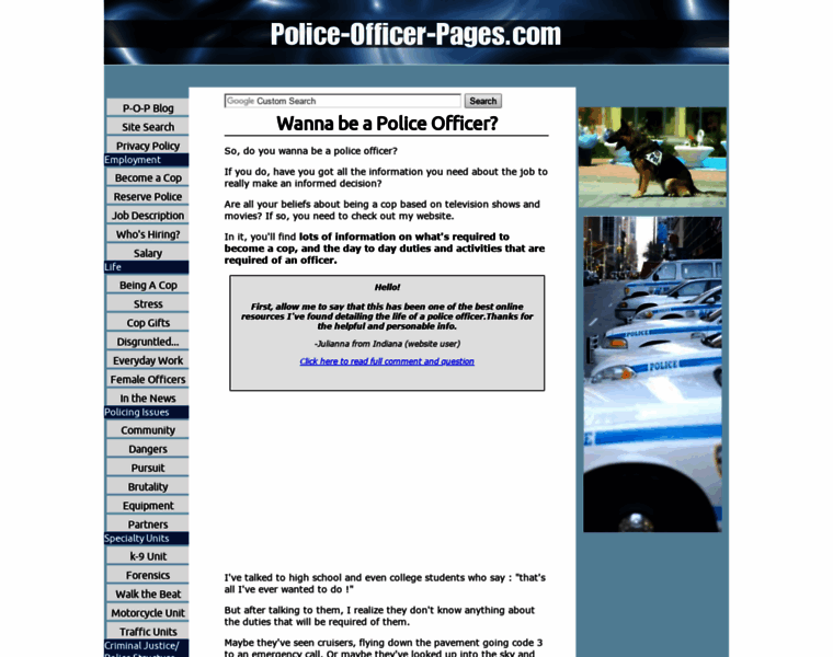 Police-officer-pages.com thumbnail