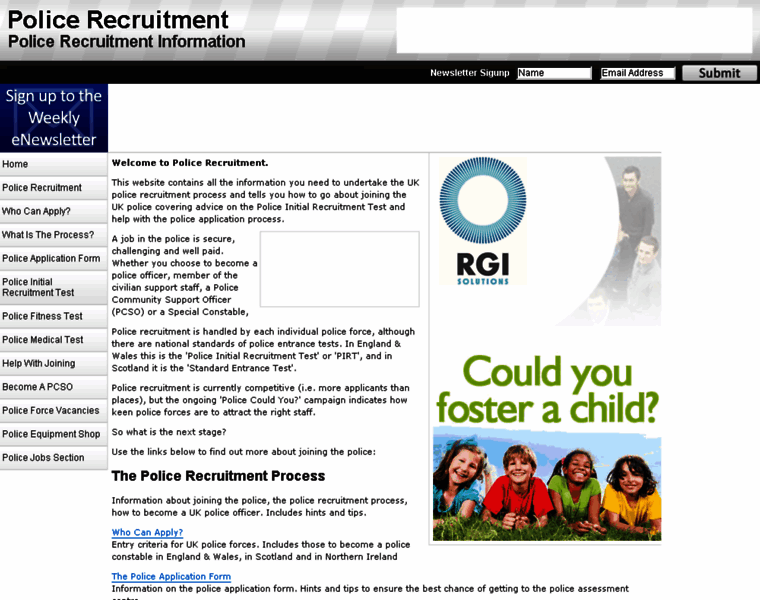 Police-recruitment.com thumbnail