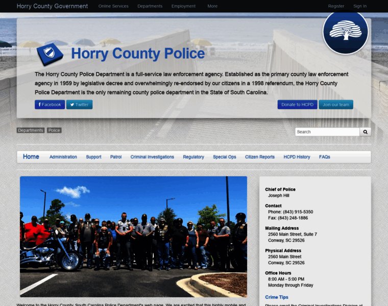 Police.horrycounty.org thumbnail