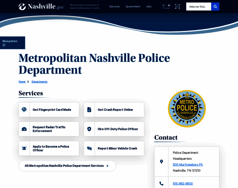 Police.nashville.org thumbnail