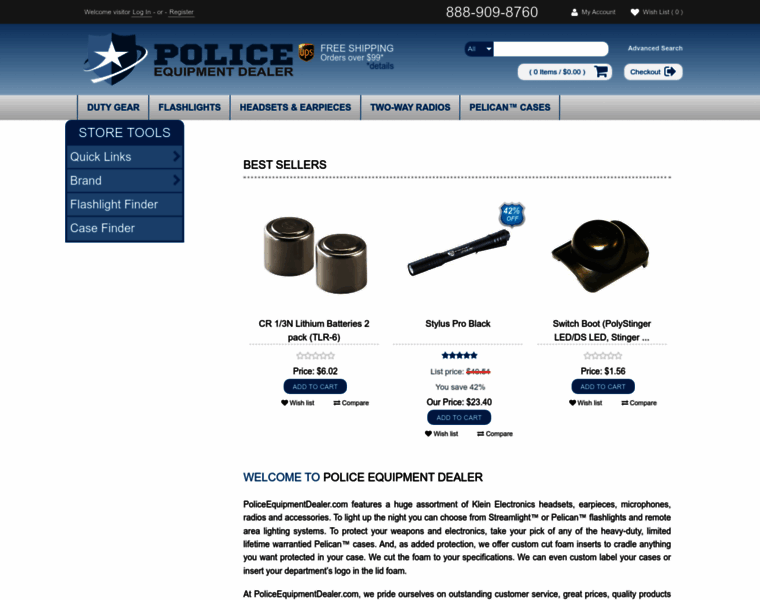 Policeequipmentdealer.com thumbnail