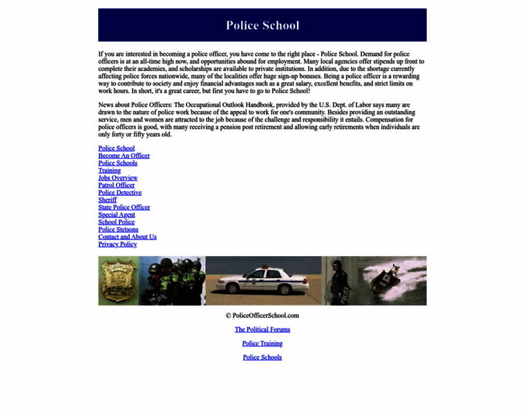 Policeofficerschool.com thumbnail