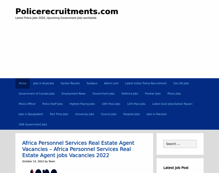 Policerecruitments.com thumbnail